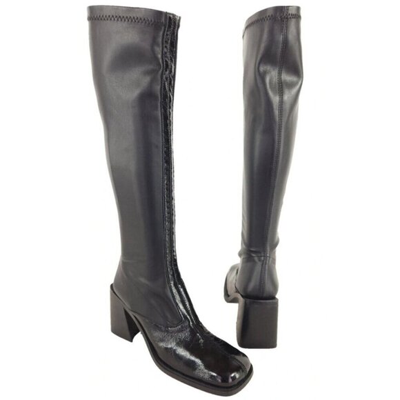Justine Clenquet Eddie Tall Boots 42 US 12 Womens Black SSENSE Exclusive $430 - Picture 3 of 15